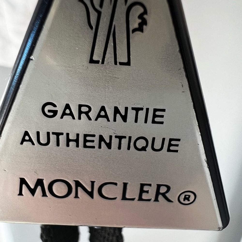 Moncler jacket, new with tag , authentic, beautiful natural white goose filling
